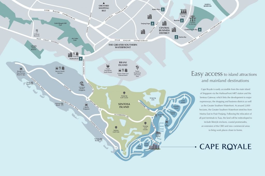 cape royale location map